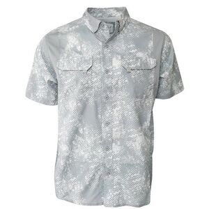GILLZ Men’s Fishing Outdoor Lightweight Shirt Size Large Gray & White